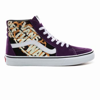 Panske Kotnikove Tenisky Vans OTW Quarter Sk8-Hi Leopard/Nachový Indigo/Biele VA54OMNVG